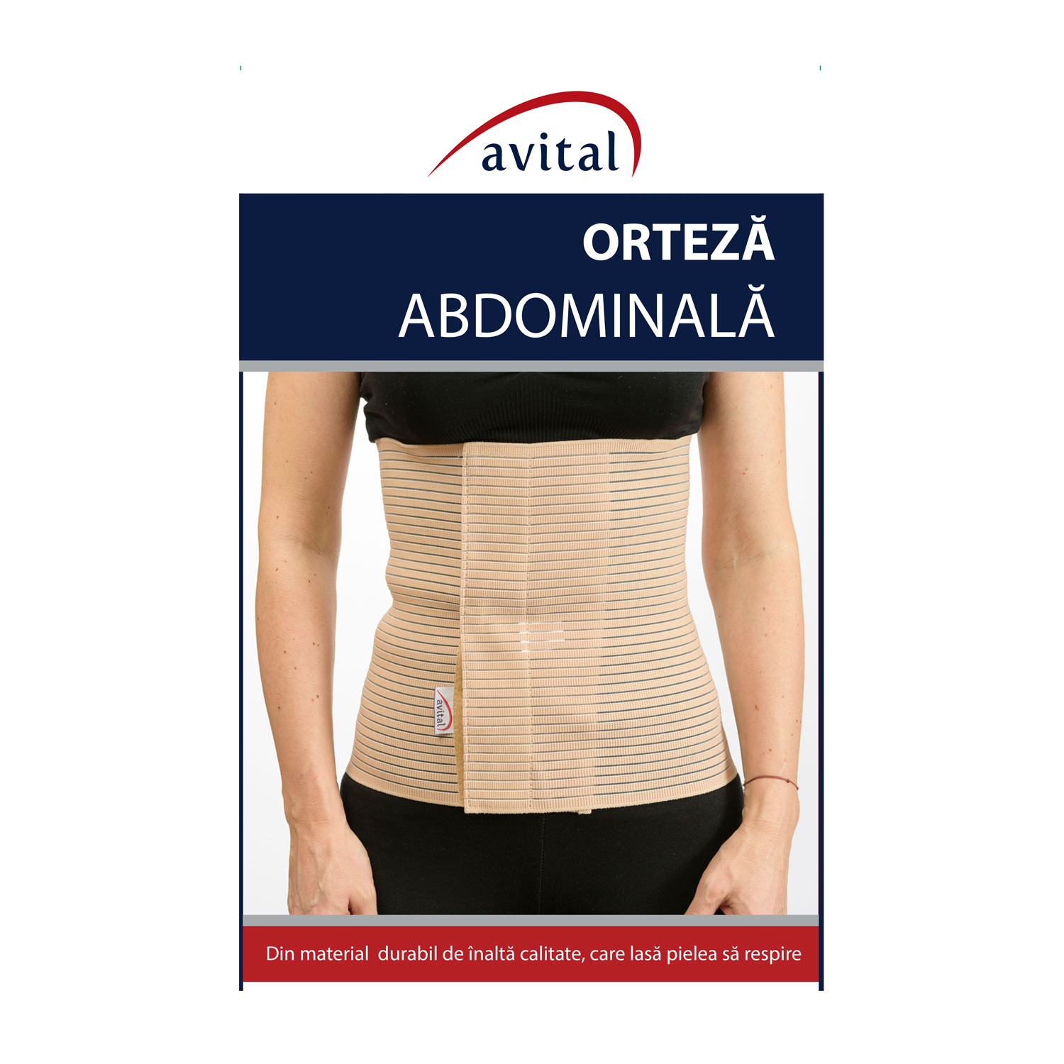 Orteza abdominala elastica VL-10008 , din material elastic Orteza abdominala elastica VL-10008 , din material elastic
