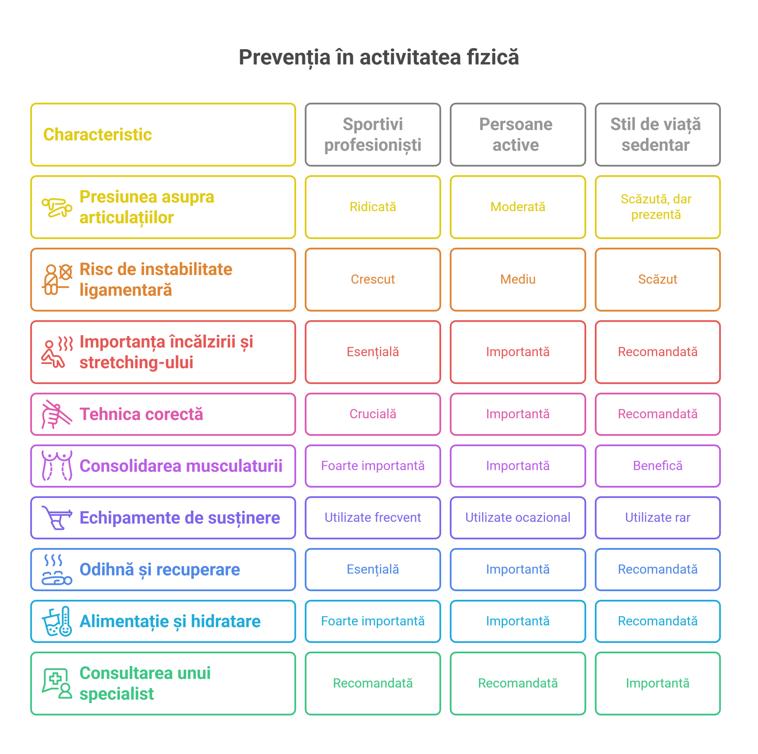 Importanța Prevenției în Activitatea Fizică - visual selection
