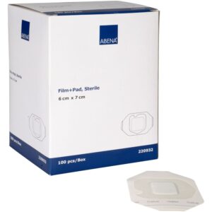 Abena, plasturi sterili transparenti rezistenti la apa 7x 6 cm-220932