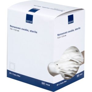 Abena,comprese sterile din material netesut, pliate ,7,5x7,5 cm-7018
