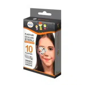 PLASTURI PENTRU OCHI COPII CU DESEN MINUT 10BUC/CUT 6.5CMX4.5CM MINUT